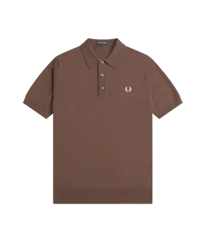 Classic Knitted Shirt - Brown