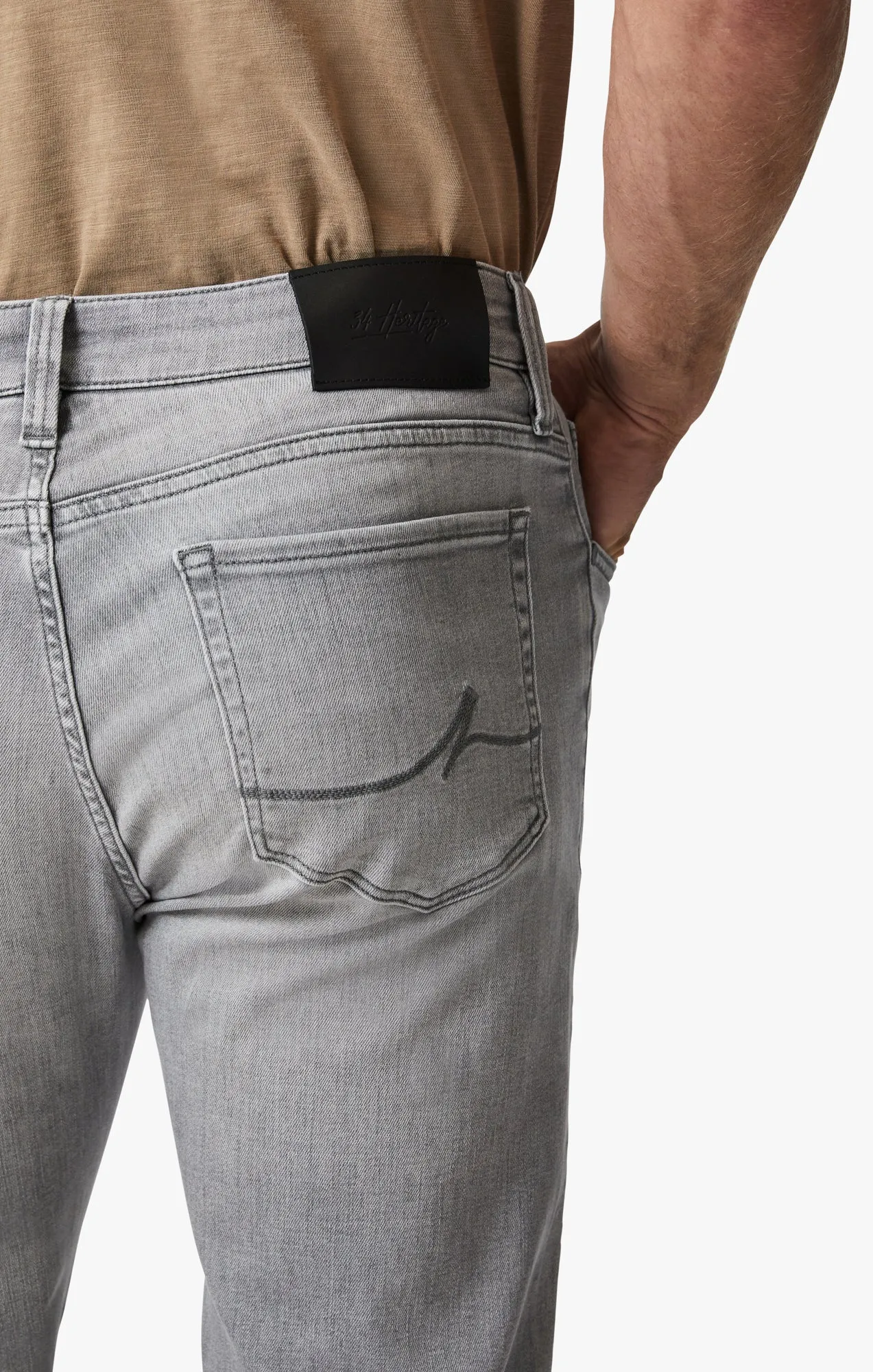 Cool Tapered Leg Jeans In Light Grey Urban