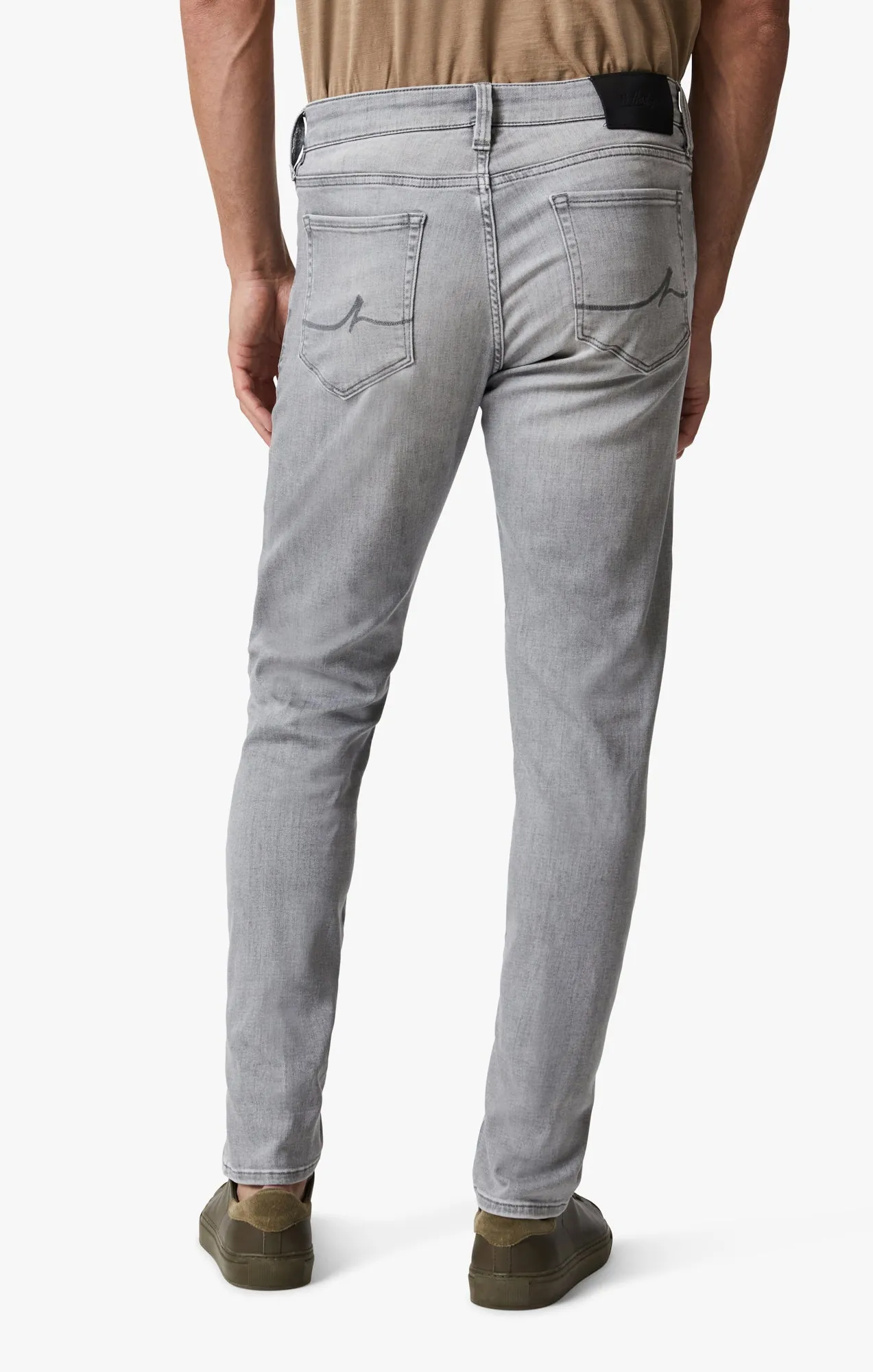Cool Tapered Leg Jeans In Light Grey Urban
