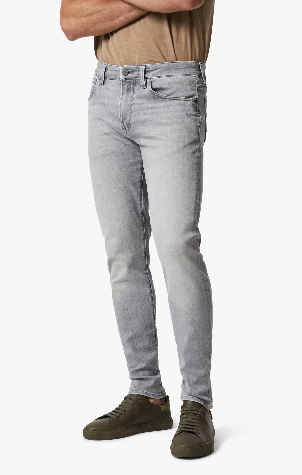 Cool Tapered Leg Jeans In Light Grey Urban