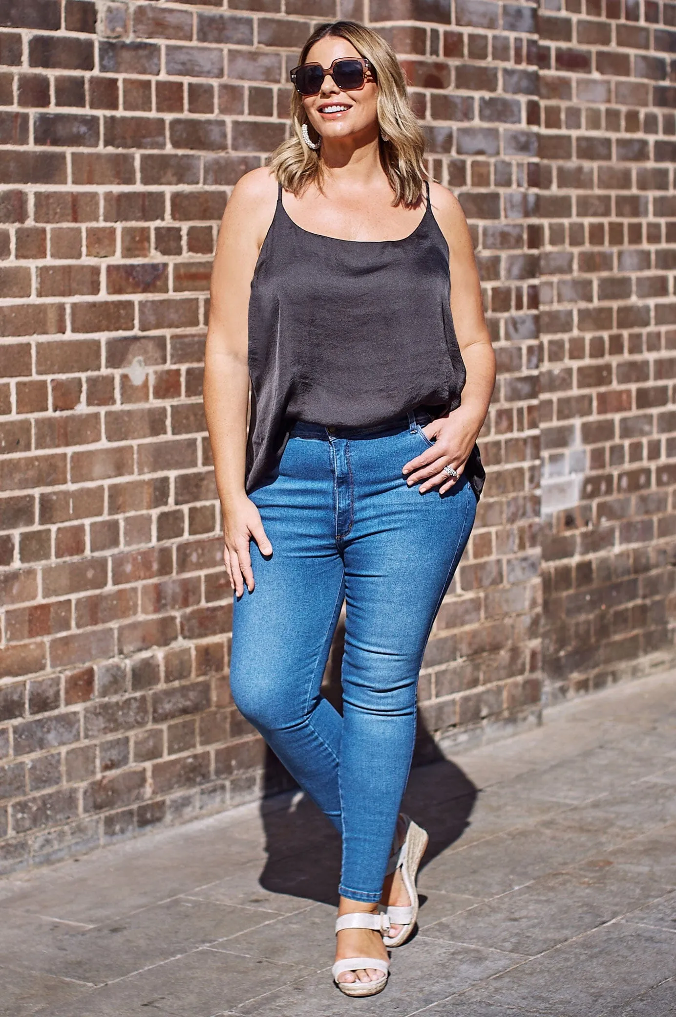 Dakota  Skinny Jeans Denim Blue High Rise