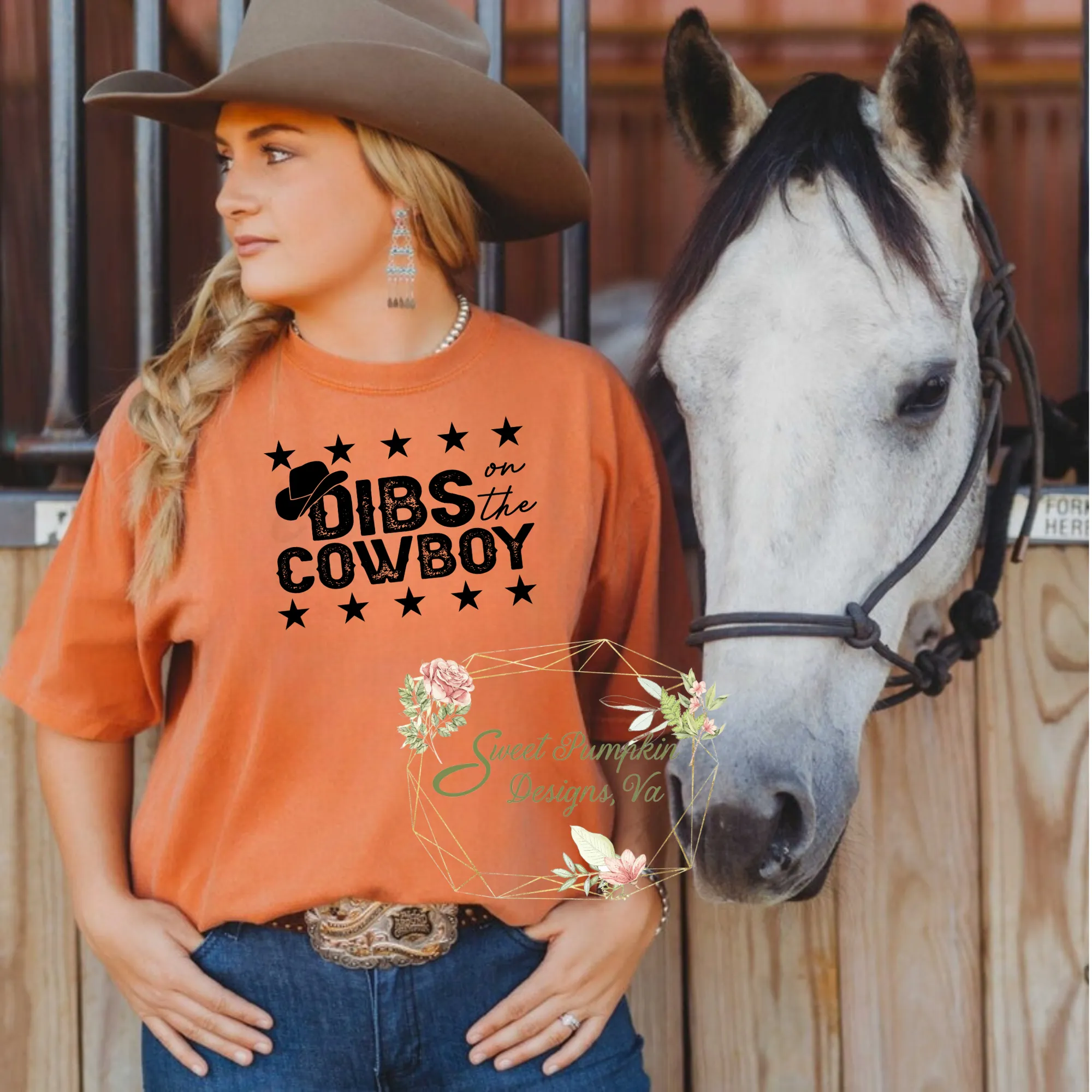 Dibs on the Cowboy - Western Cowgirl Tshirt