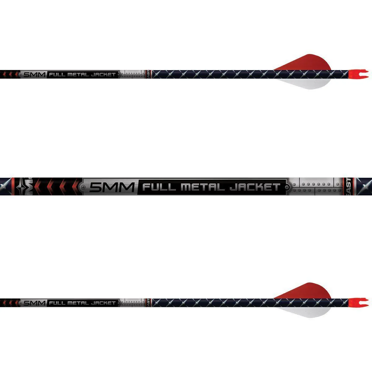 EASTON ARROW FMJ 5MM DIAMOND PLATE W/ 2" BLAZER VANES 400 (EA)