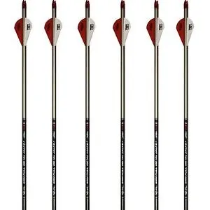 EASTON ARROW FMJ 6MM GRAY W/2" BLAZER VANES 390 (EA)