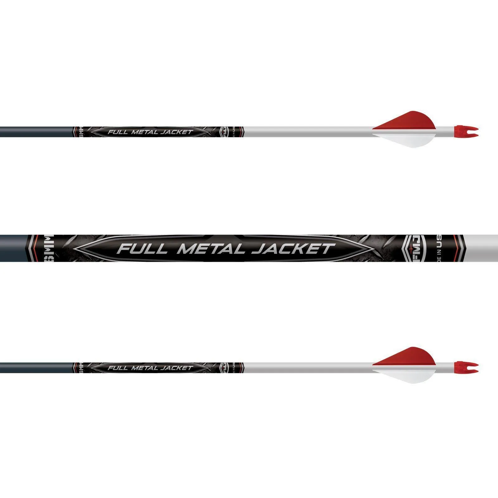 Easton Full Metal Jacket 6mm Arrow (Fletched w/Vanes)