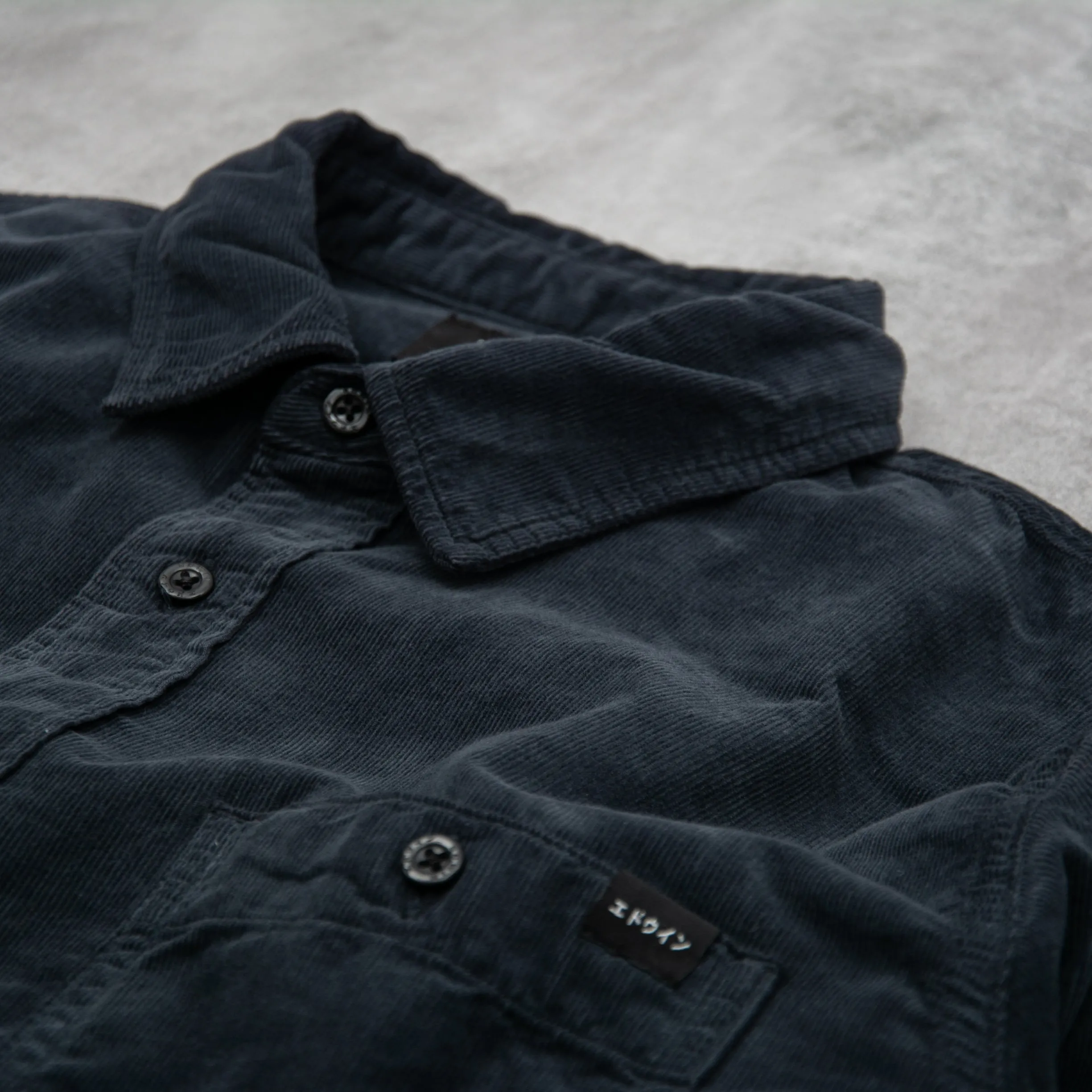 Edwin Labour Shirt Baby Cord - French Navy