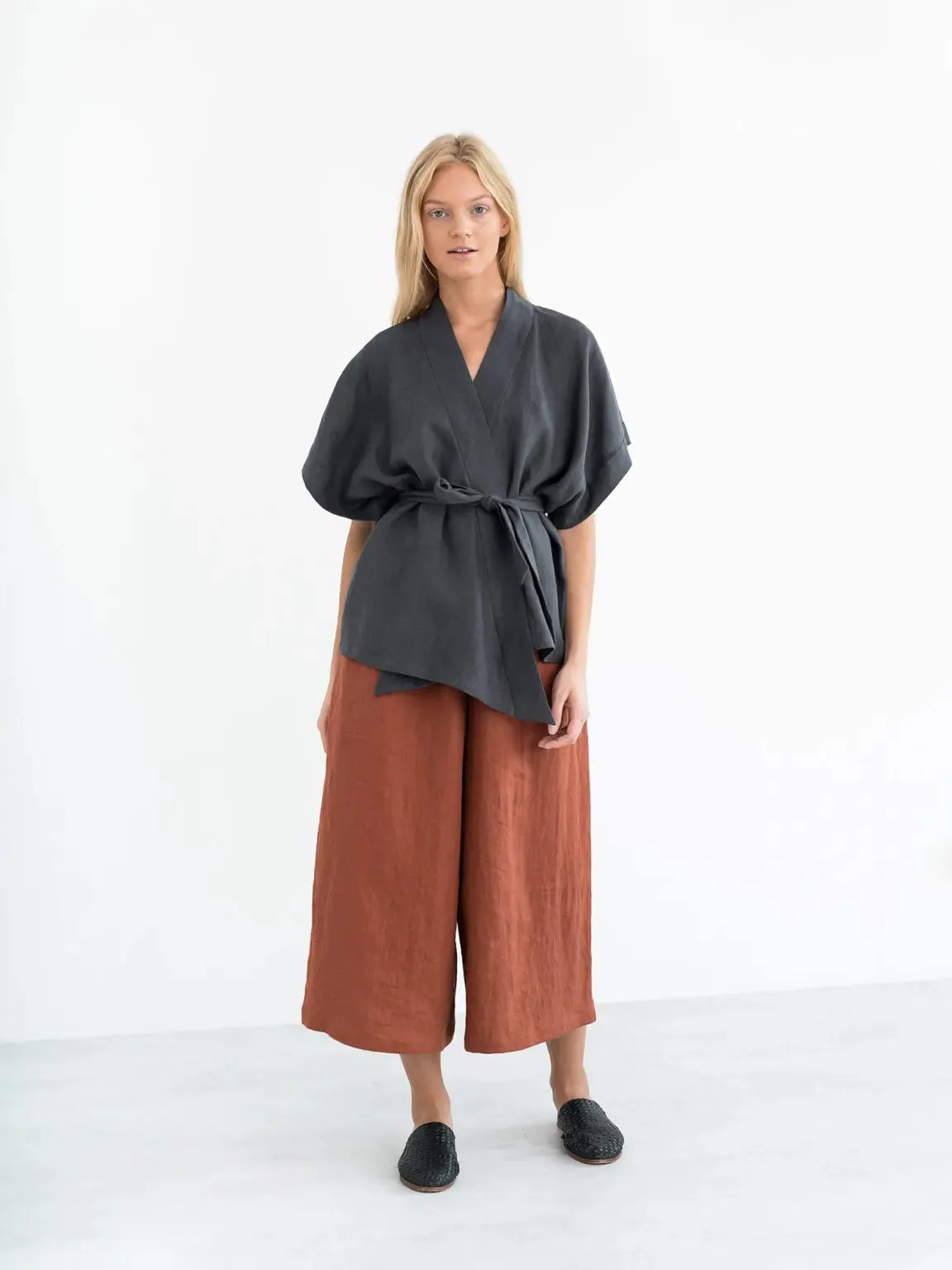 Eli kimono Linen Top by Love And Confuse
