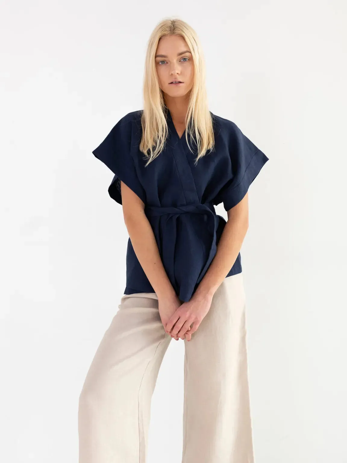 Eli kimono Linen Top by Love And Confuse