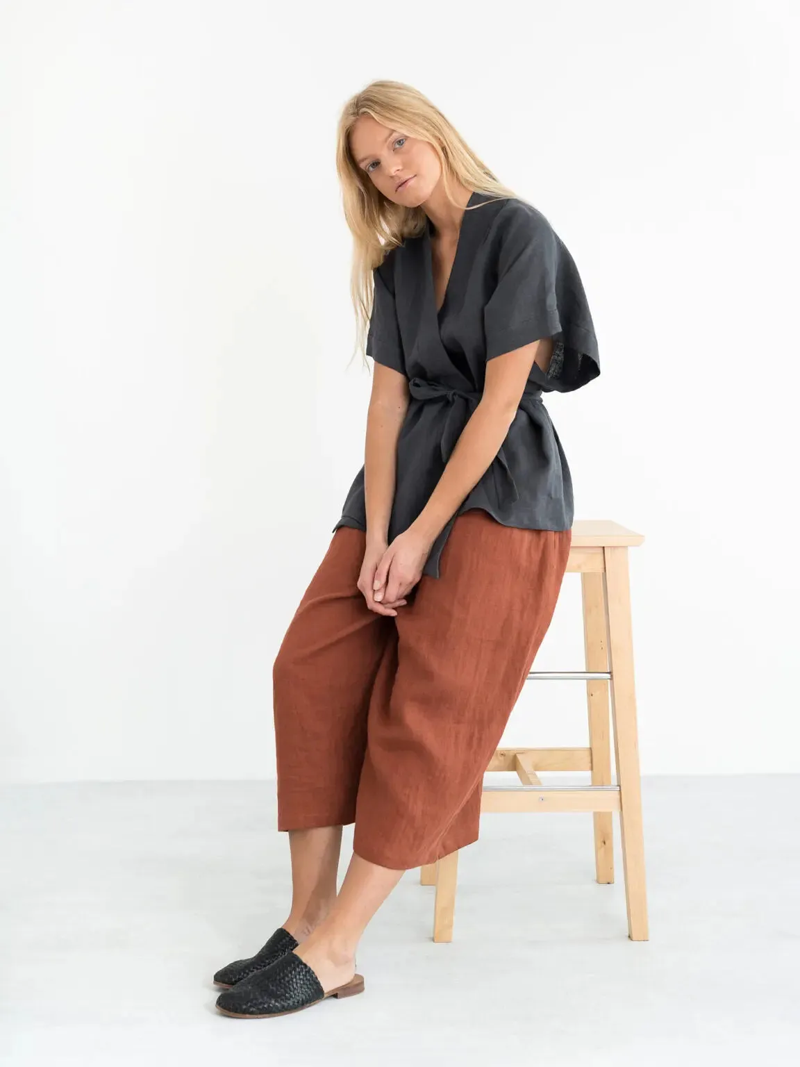 Eli kimono Linen Top by Love And Confuse
