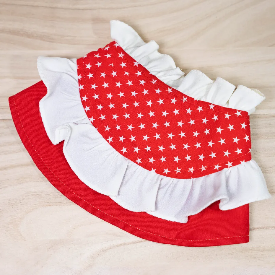 Female Denim Frill Cape - Starry Astrophel