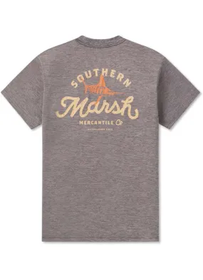 Fieldtec Heathered Marlin Tee in Midnight Gray by Southern Marsh