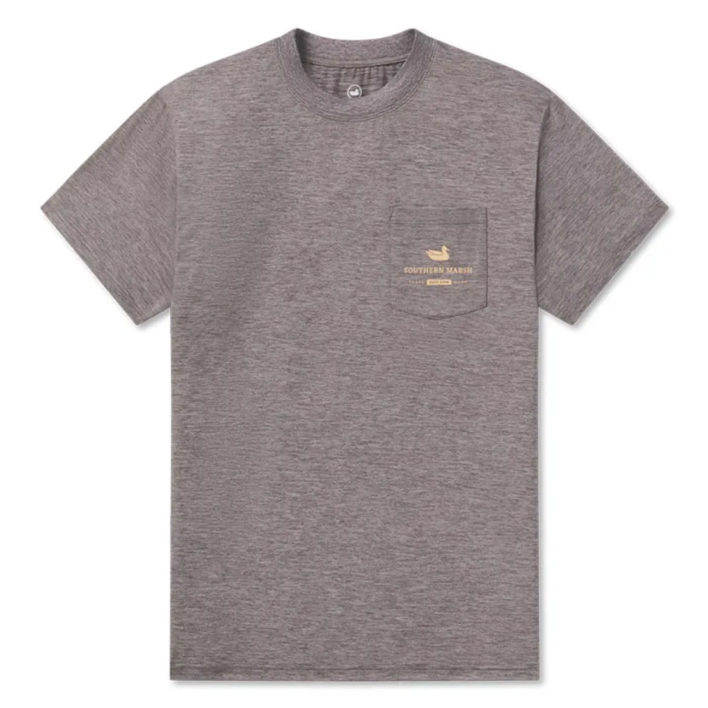 Fieldtec Heathered Marlin Tee in Midnight Gray by Southern Marsh