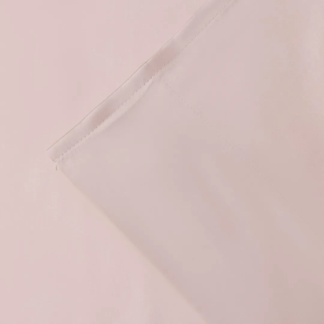 Flat Sheet in Rose (Eucalyptus Silk)
