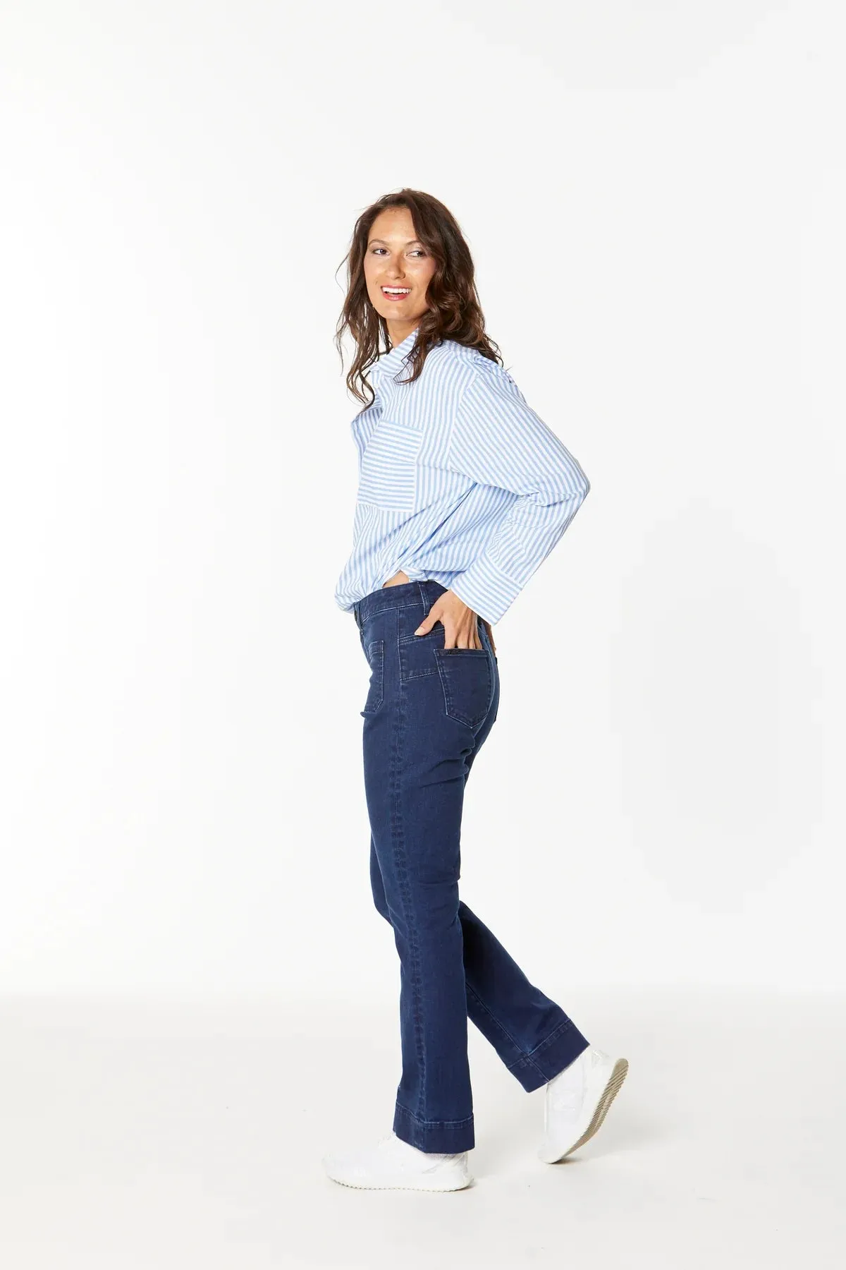 Fleet Flare Jean - Med Wash