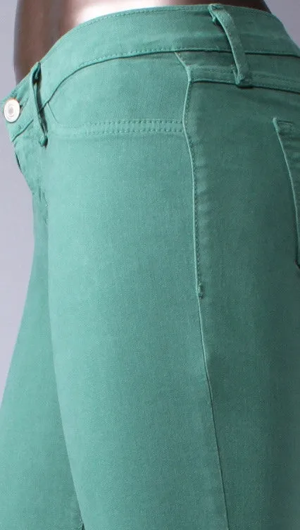 Flying Monkey Skinny Jeans in Forest
