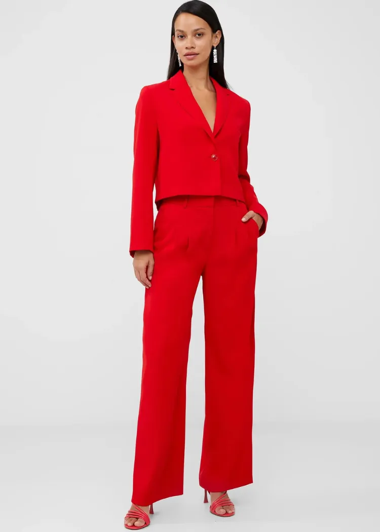 French Harry Connection Cropped Blazer-Scarlet ***FINAL SALE***