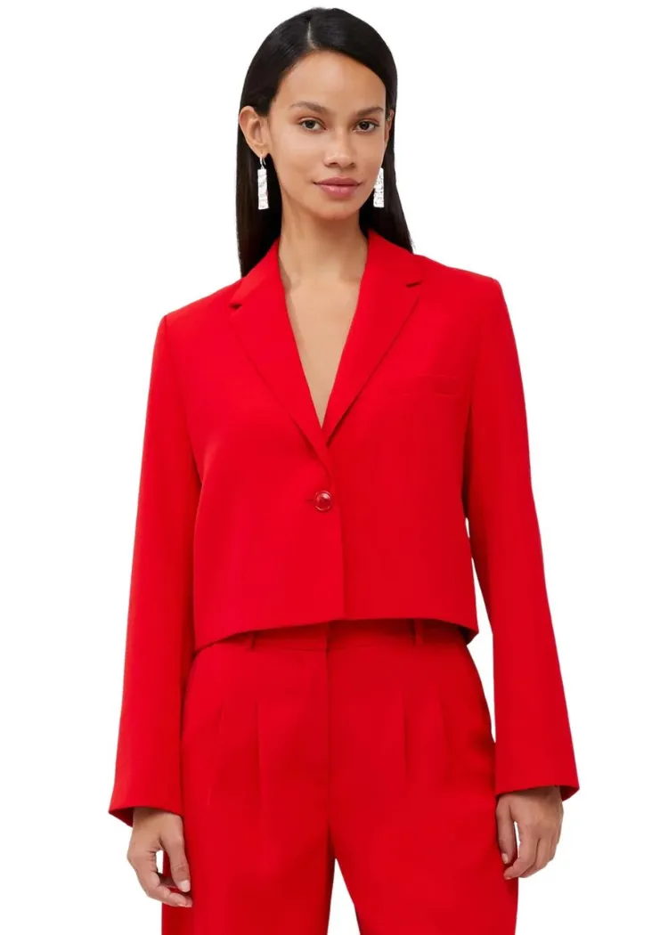 French Harry Connection Cropped Blazer-Scarlet ***FINAL SALE***