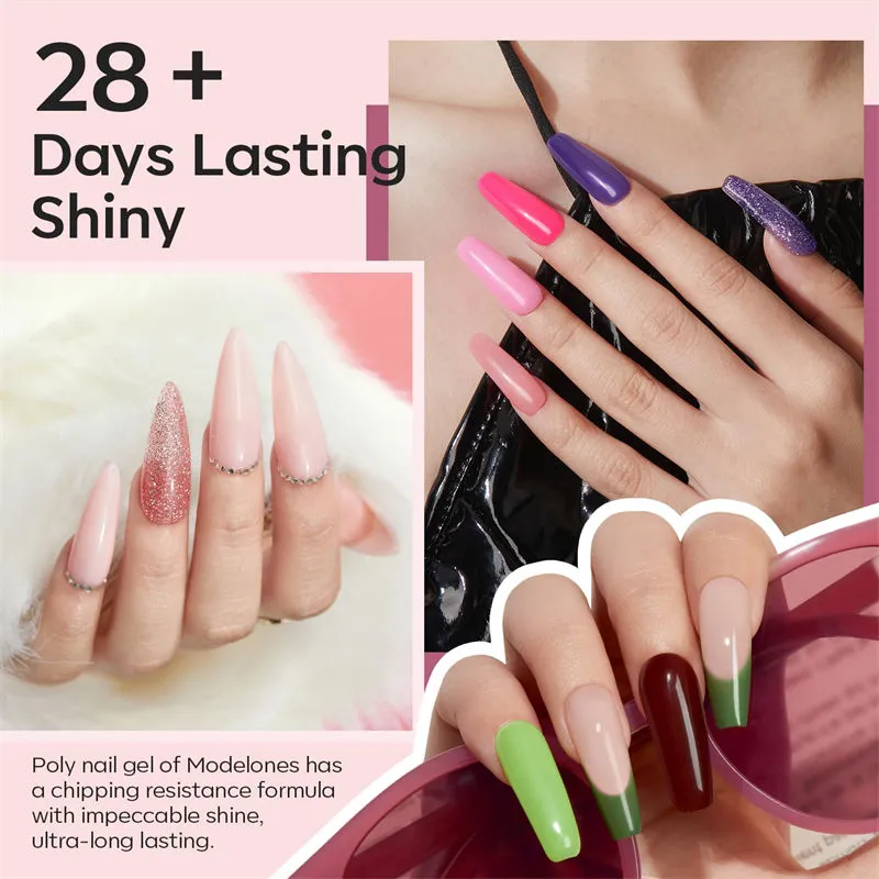 Fun Box - 133Pcs 32 Colors Poly Nail Gel Kit【US ONLY】