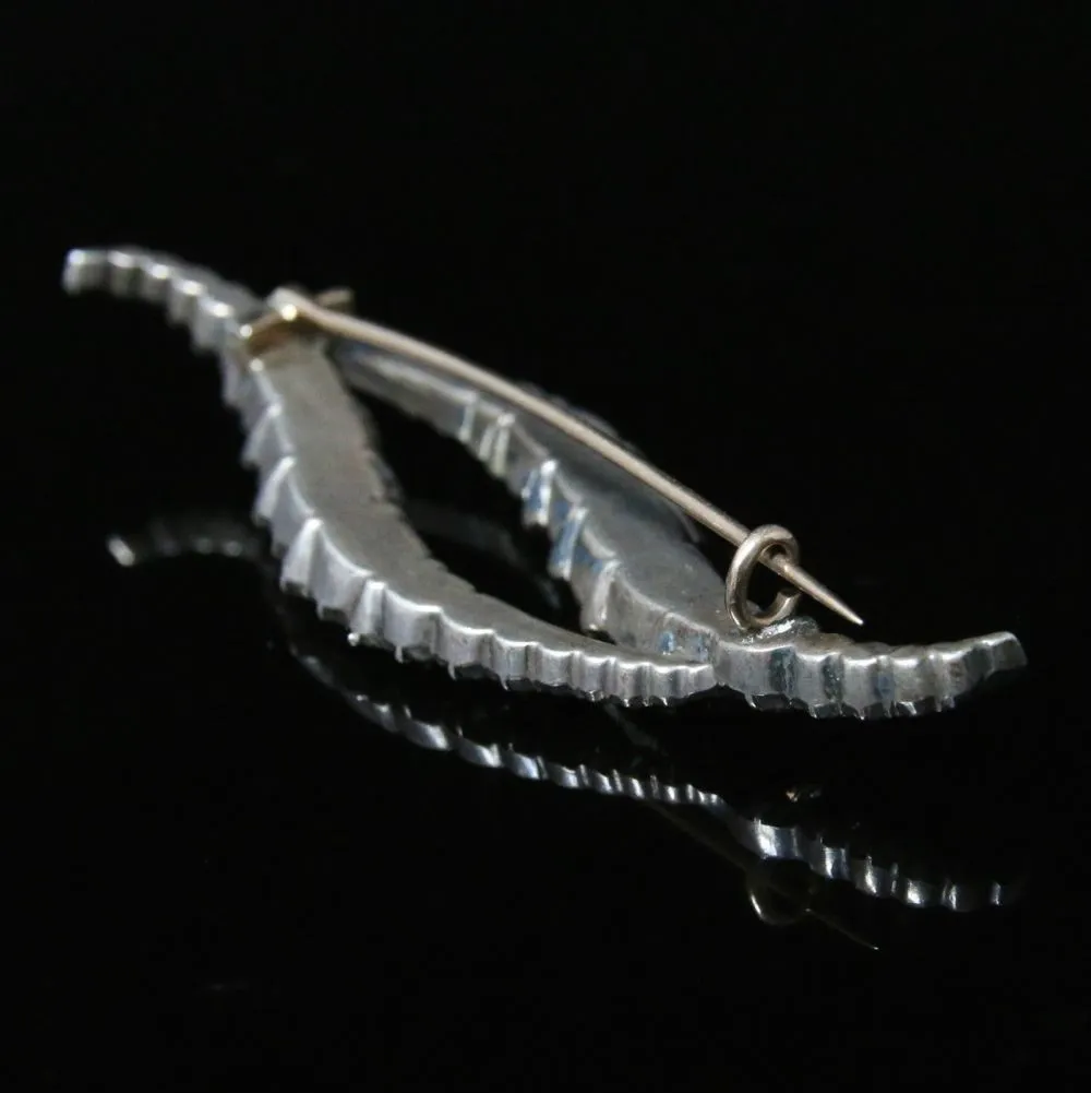 Georgian Paste Brooch - Elliptical Brooch Circa 1800