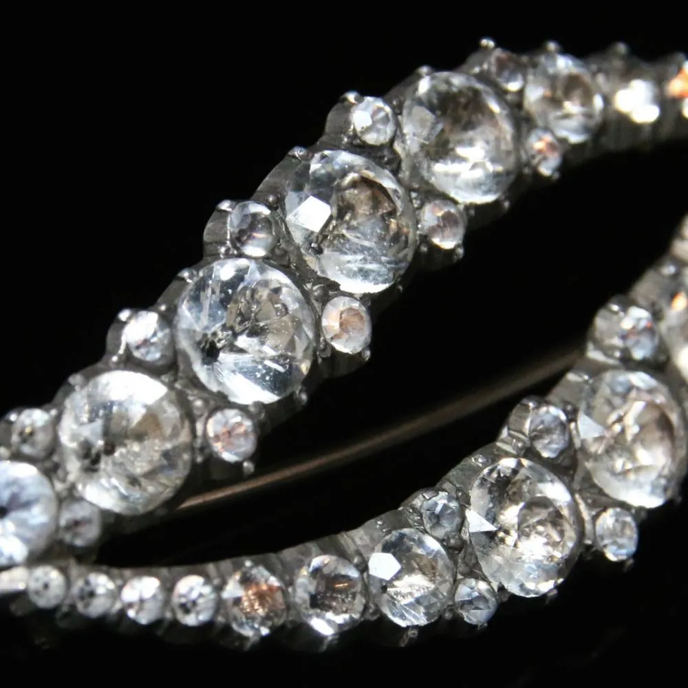 Georgian Paste Brooch - Elliptical Brooch Circa 1800