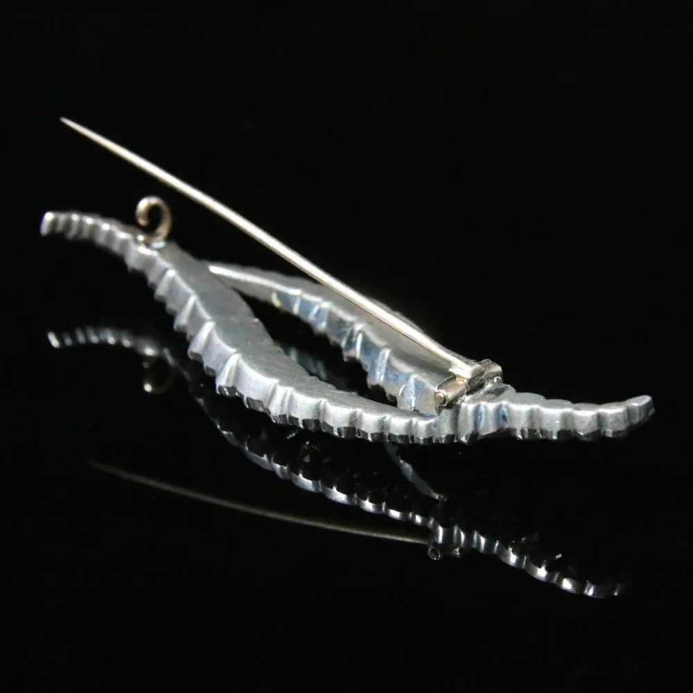 Georgian Paste Brooch - Elliptical Brooch Circa 1800