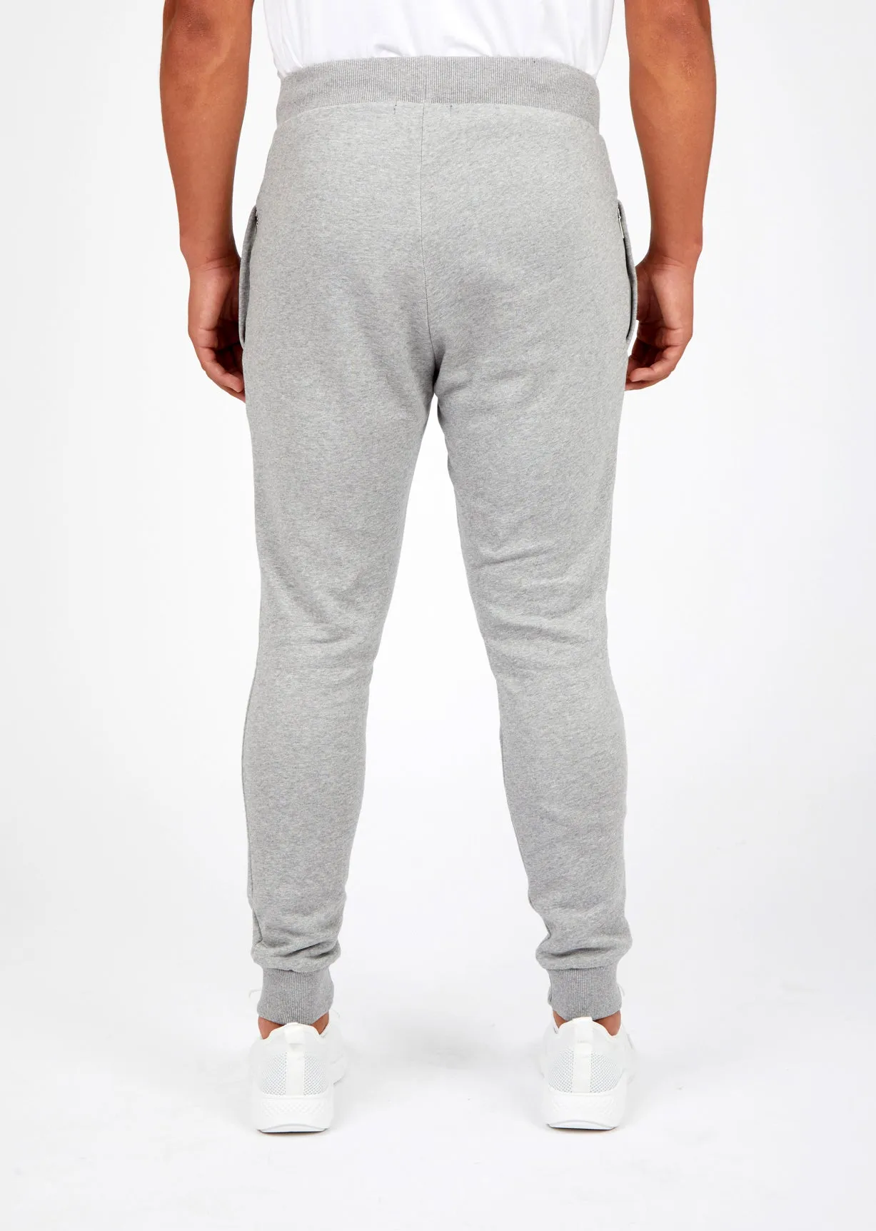 Grey and White Hoodie Tracksuit