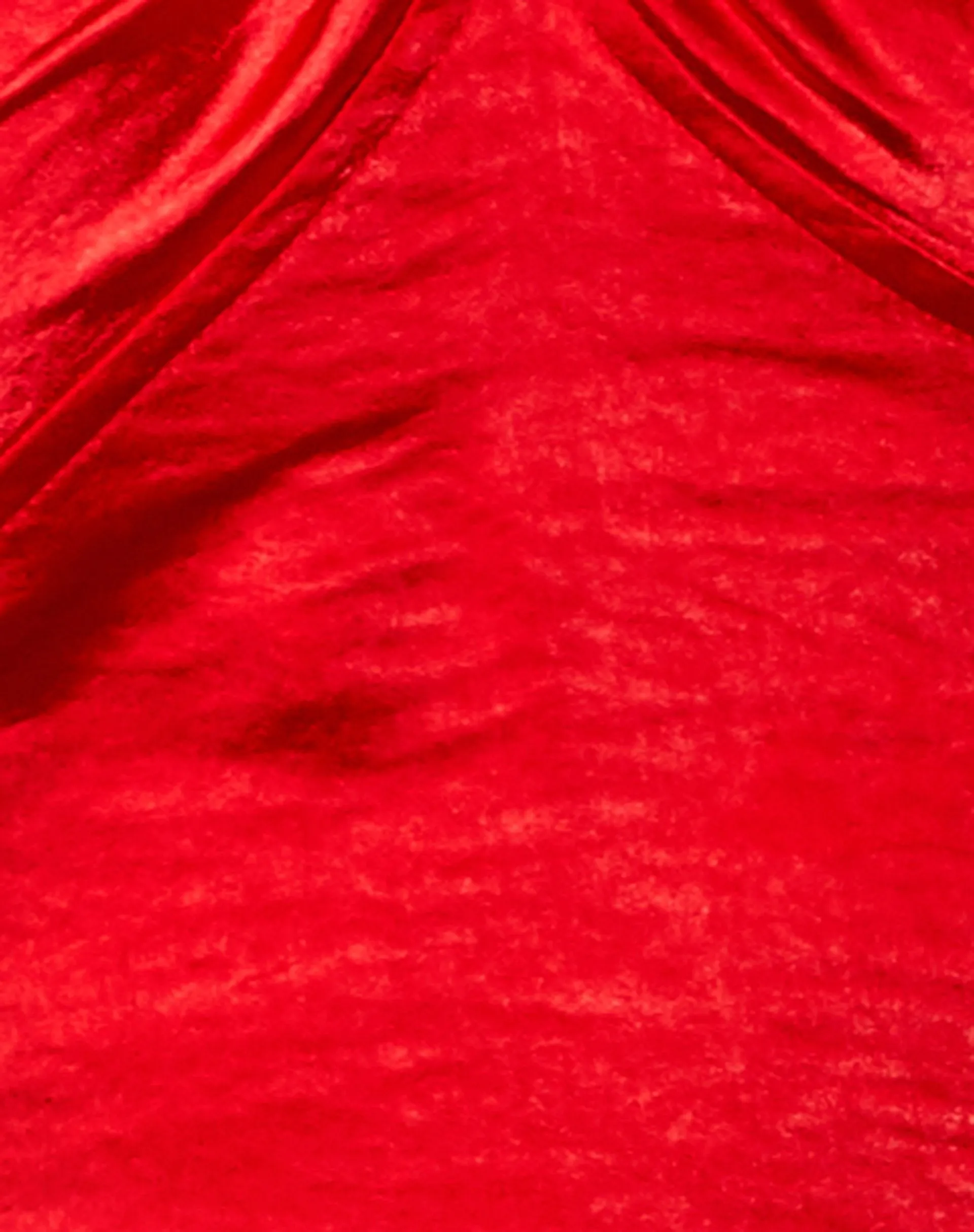 Haltri Crop Top in Satin Red