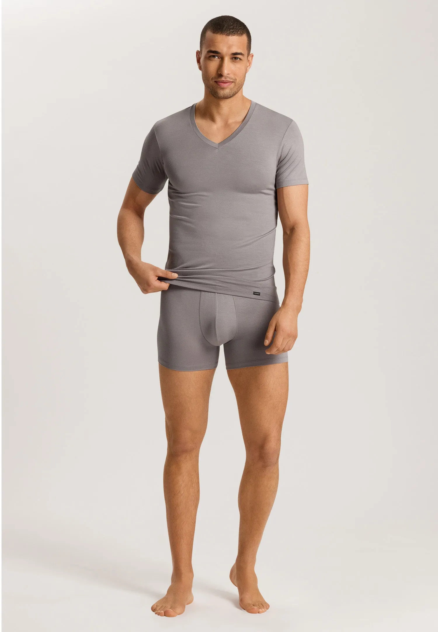 Harry Fitted V-Neck T-Shirt | Nordic Grey 73229-2686