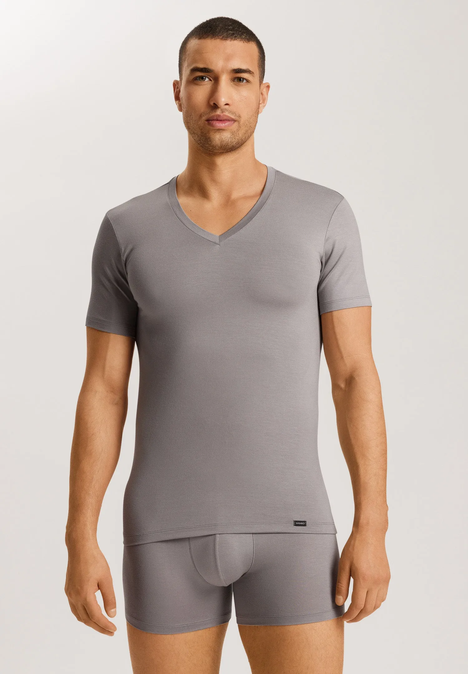 Harry Fitted V-Neck T-Shirt | Nordic Grey 73229-2686