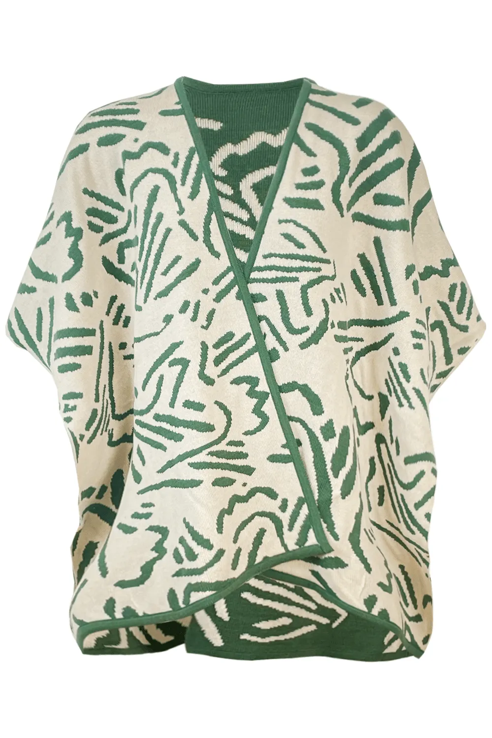 Hollie Wrap Ivory and Emerald