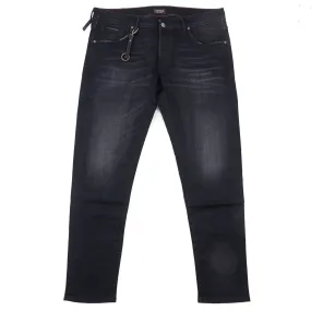 Incotex Slim-Fit Black Denim Jeans