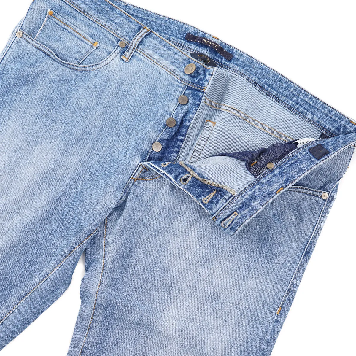 Incotex Slim Tapered Fit Selvedge Denim Jeans