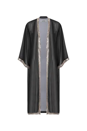 Isabella Cape Black with Gold Sequins