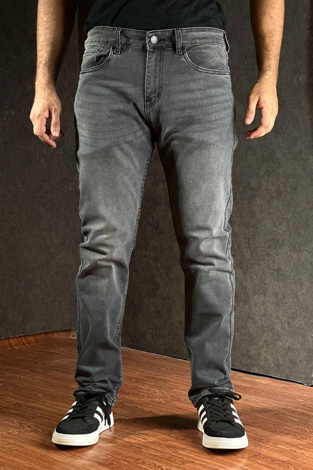 ITA Charcoal Slim Fit Denim - 1124054