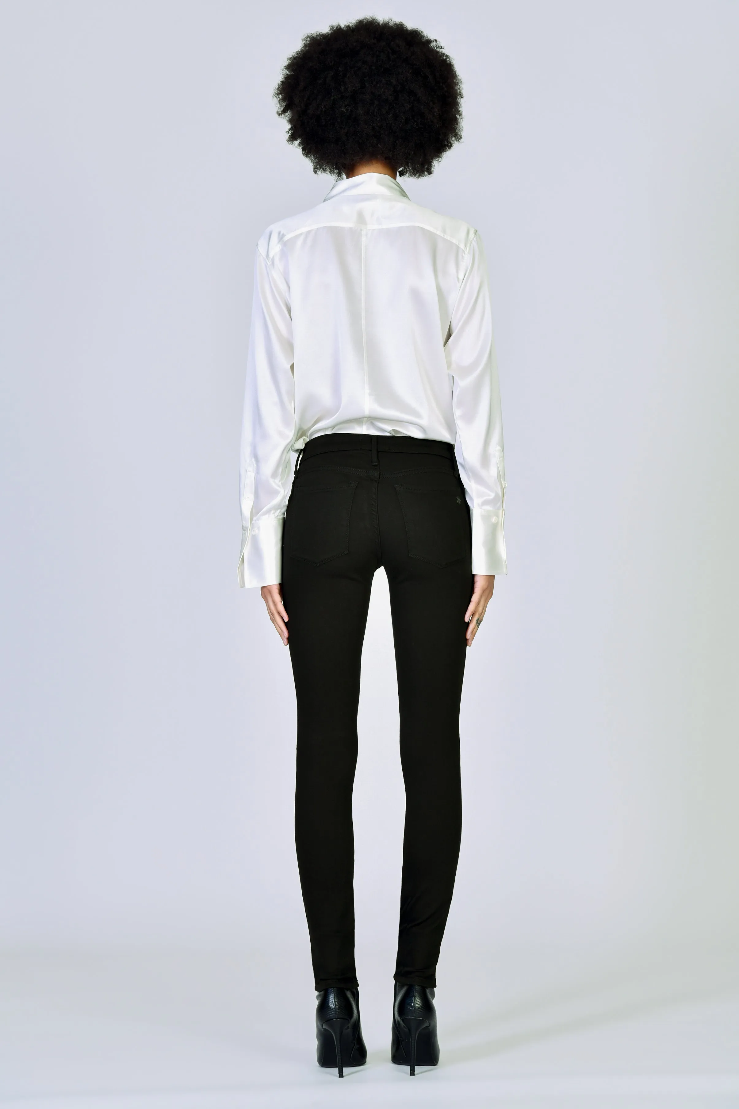 Jude Mid Rise Skinny - Black Moon
