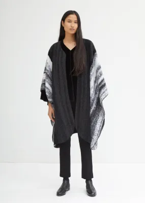 Knit Cashmere Marbled Mantle