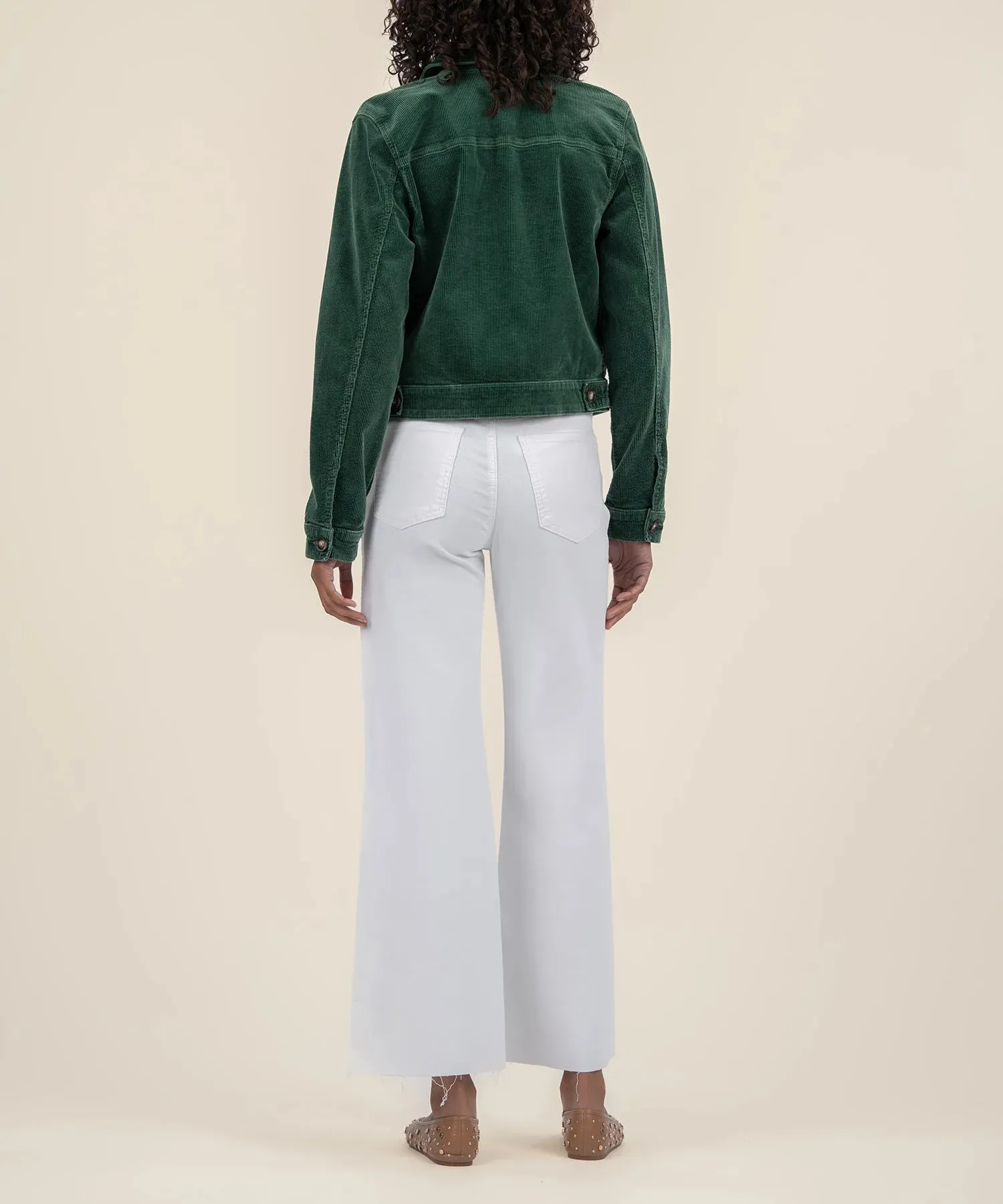 KUT Julie Corduroy Jacket (Green)