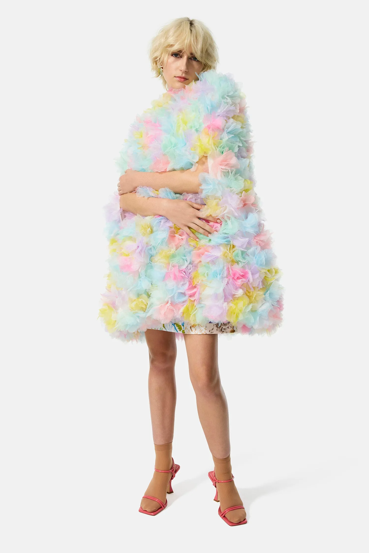 lace flora pastel cape