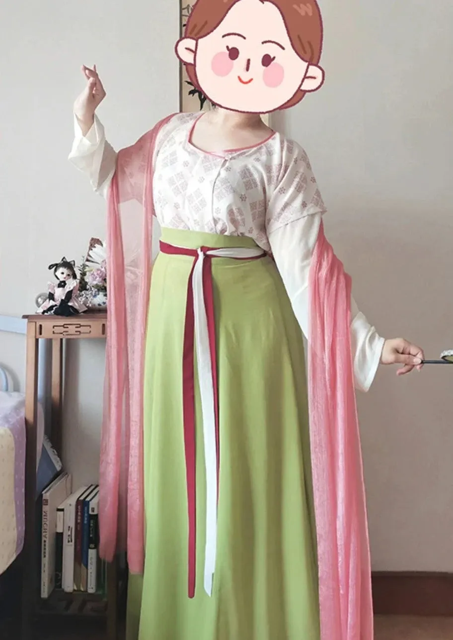 Lanmei 蓝莓 Blueberry Early Tang Dynasty Plus Size Ruqun Set