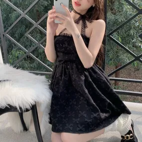 Late Night Rendevouz  Goth      Dress Dark Academia Kawaii Academia Y2K Cottagecore Coquette Fairycore Dollette Princesscore