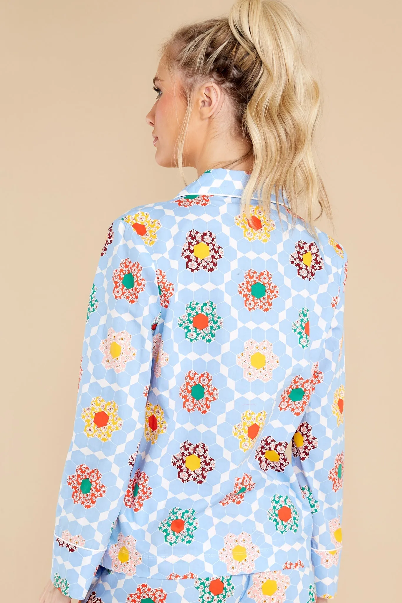Leisure Patchwork Long Sleeve Shirt