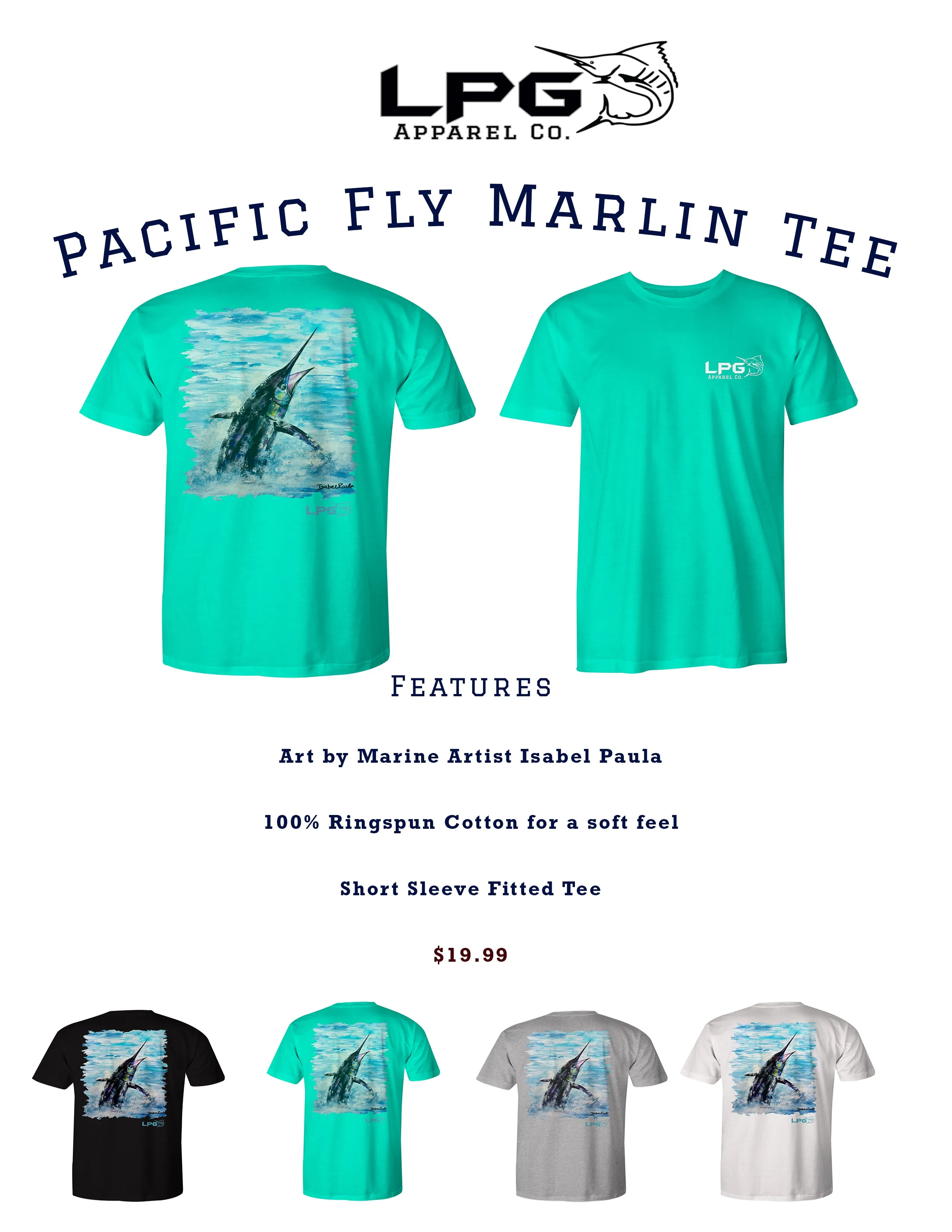 LPG Apparel Co. Pacific Fly Marlin T-Shirt