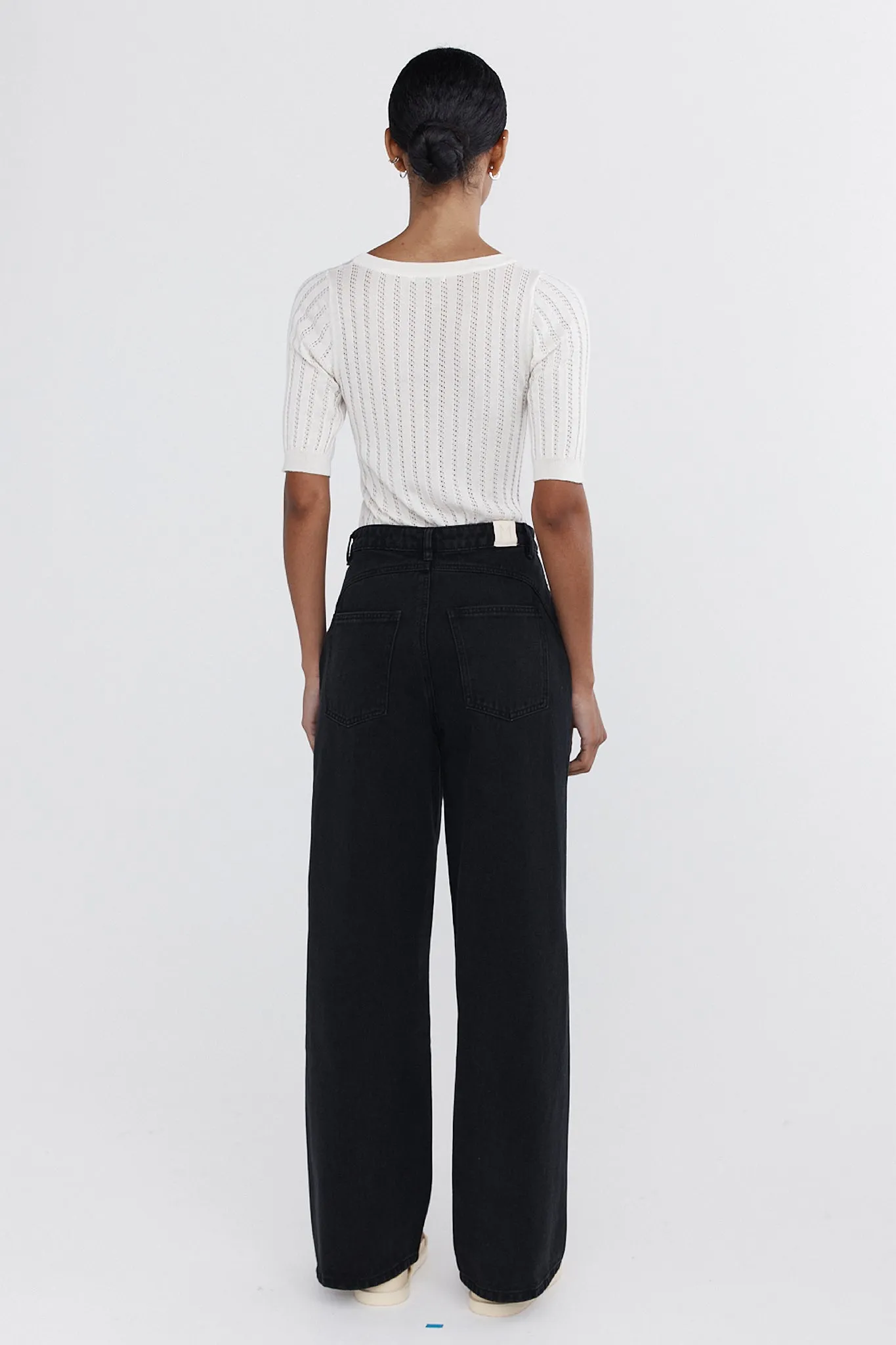 Marle Curve Seam Jean - Black