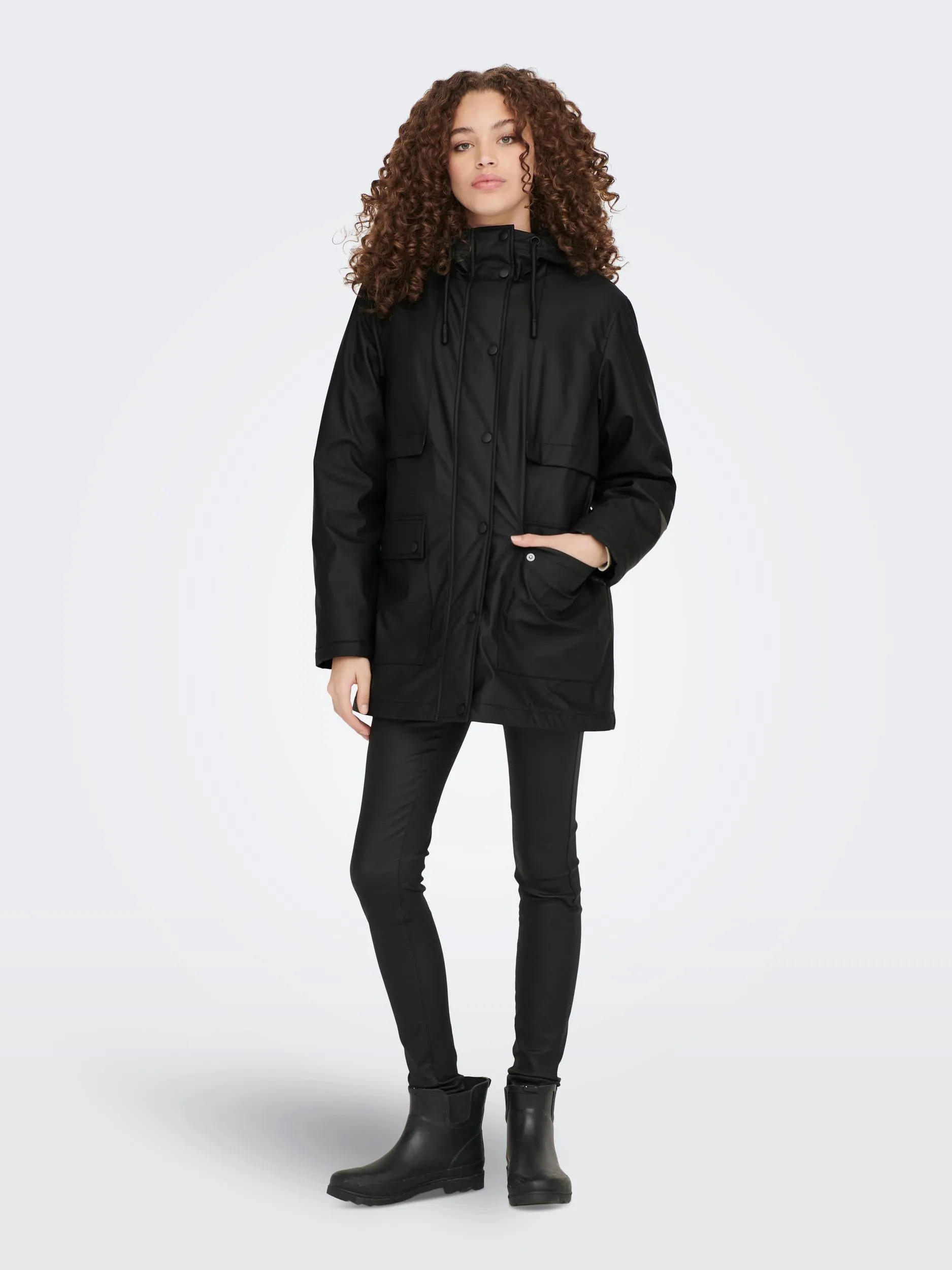 Maximus Teddy Raincoat - Black