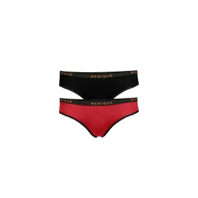 MENIQUE Women Merino Bikini Briefs 2-Pack