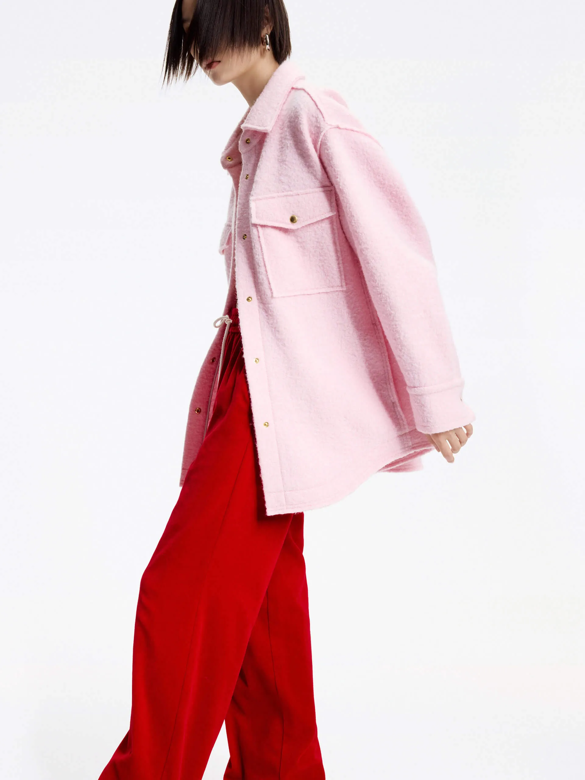 Merino Wool Loose Jacket