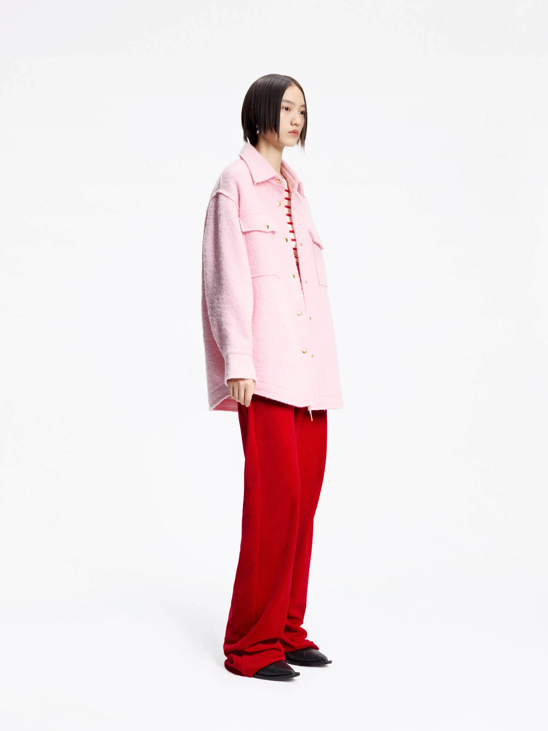 Merino Wool Loose Jacket