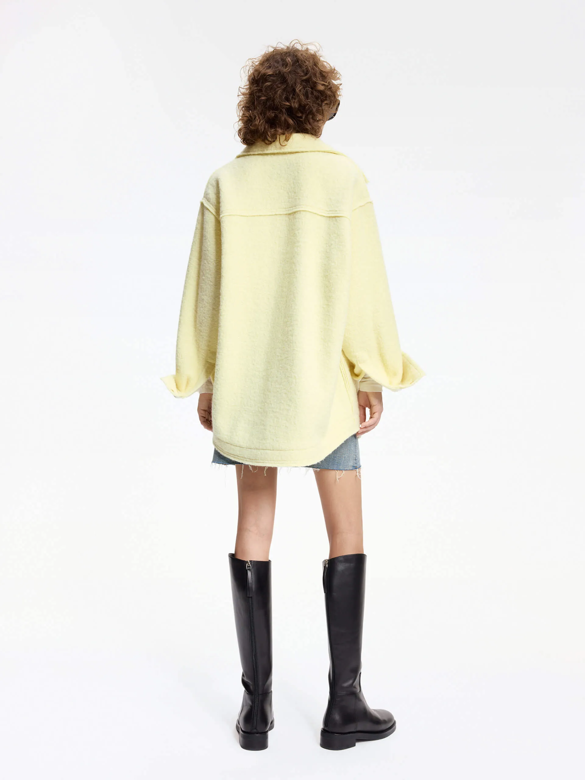 Merino Wool Loose Jacket