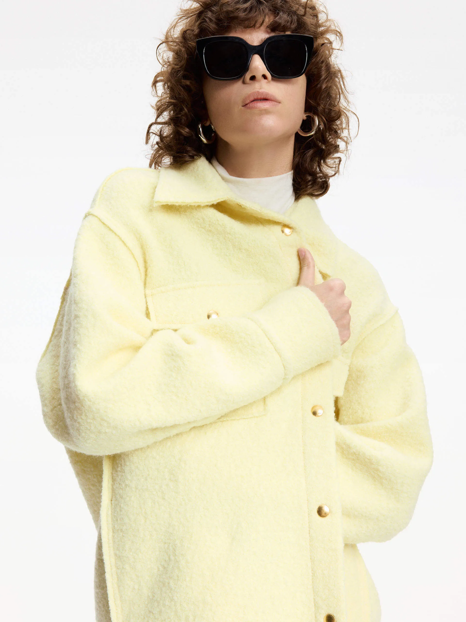 Merino Wool Loose Jacket