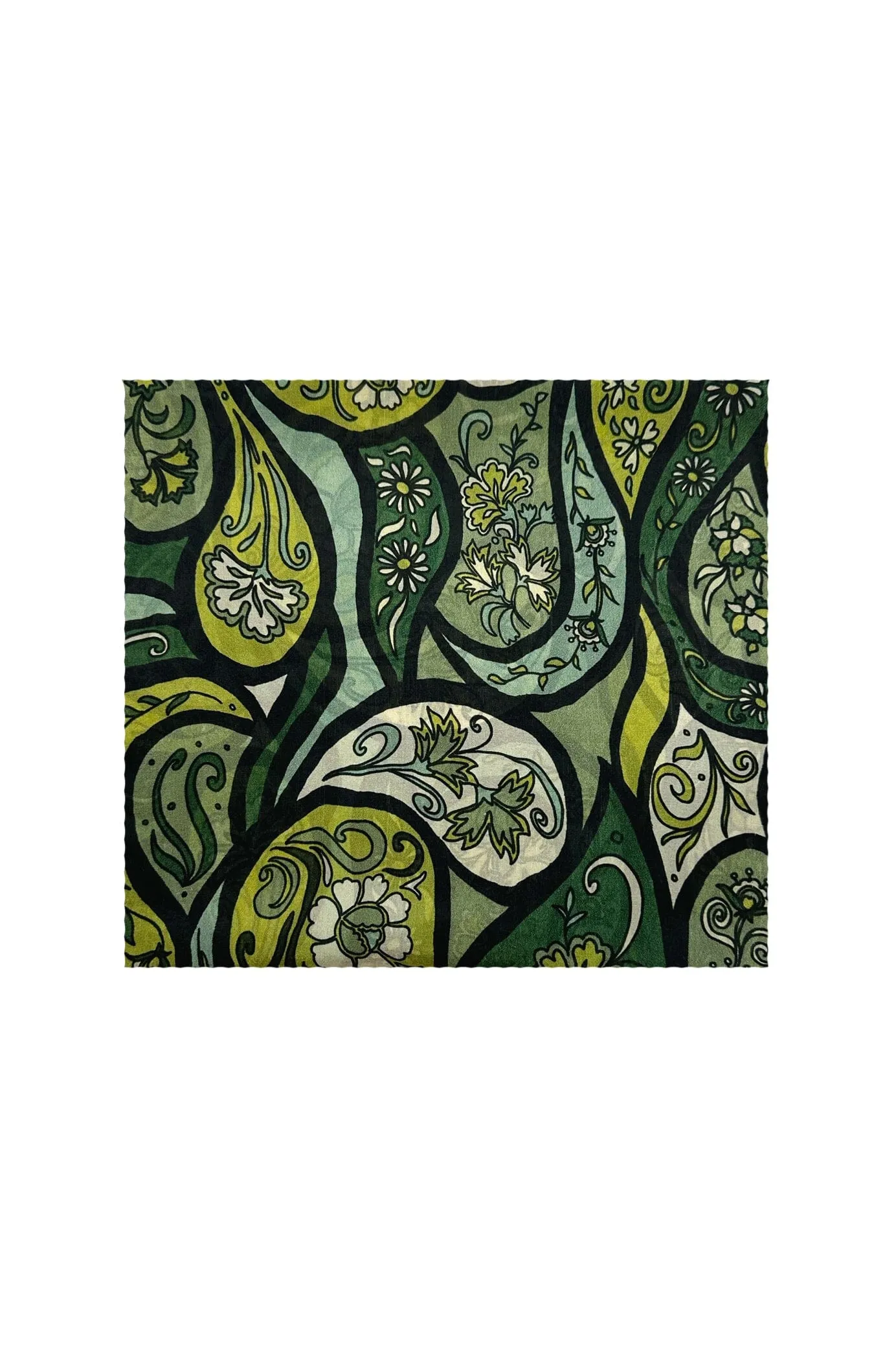 Mira Silk Scarf Olive